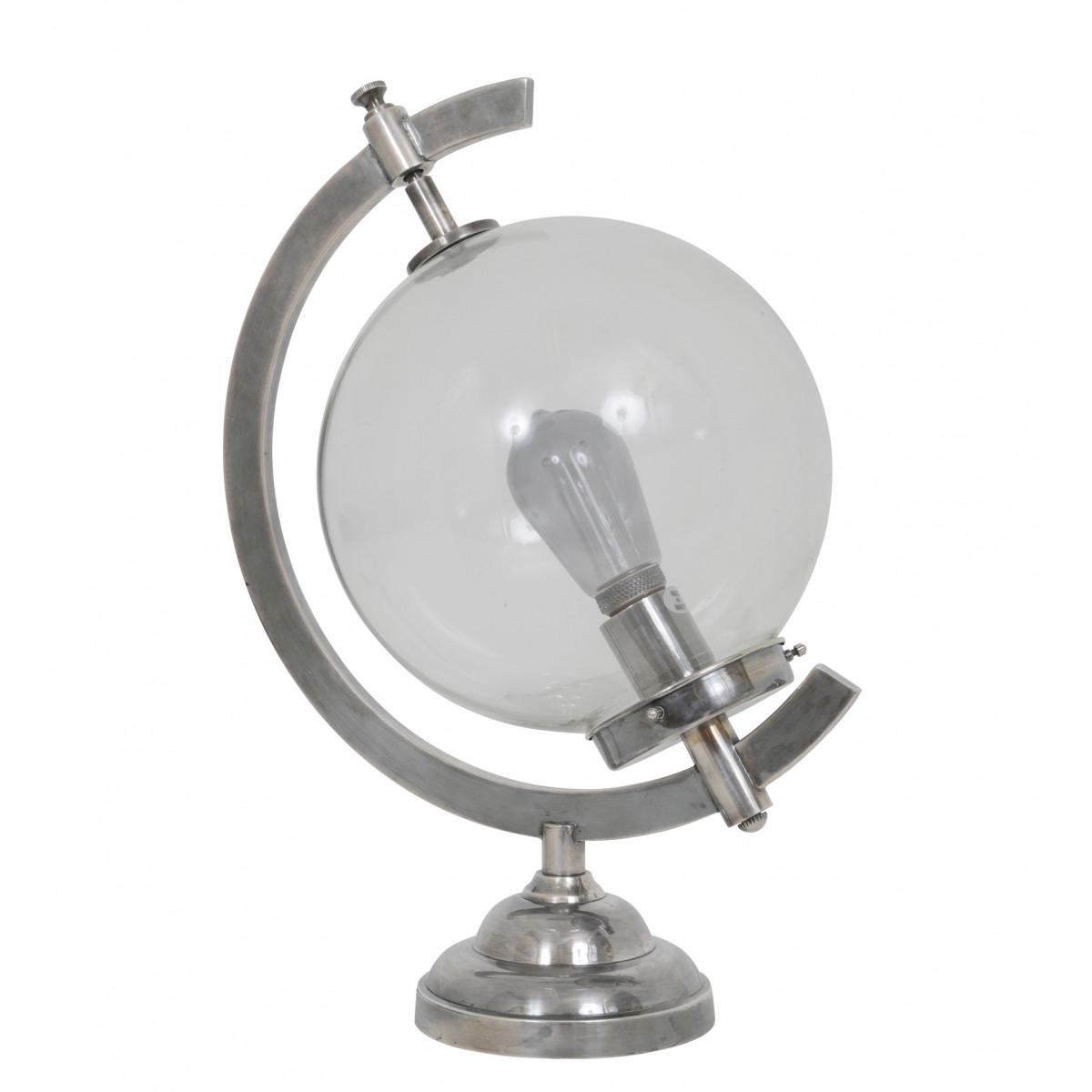 Bürolampe Globe Tischleuchte Silber