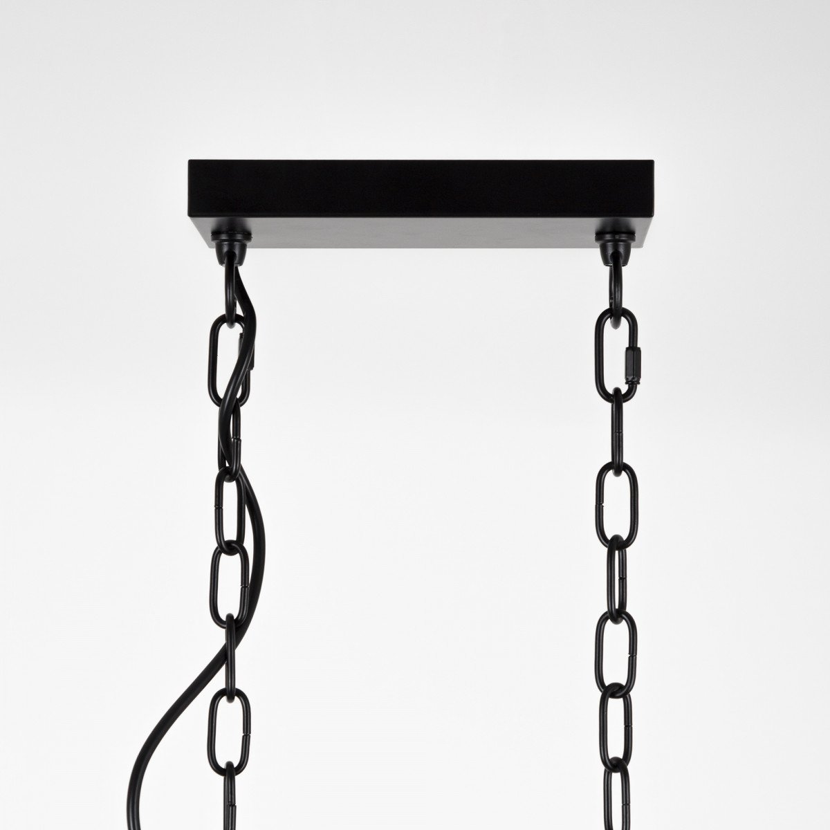 Benson 5 Hängeleuchte Schwarz Metall 5×E27 Industrie Lamp