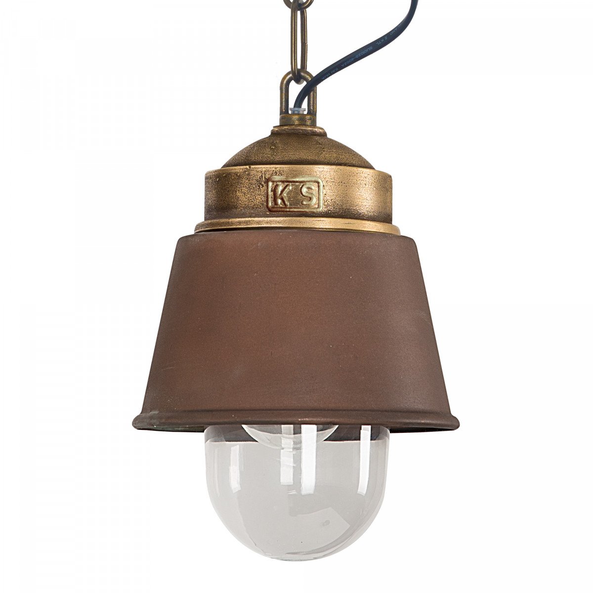 Industrielle Hängeleuchte Bronze/Kupfer