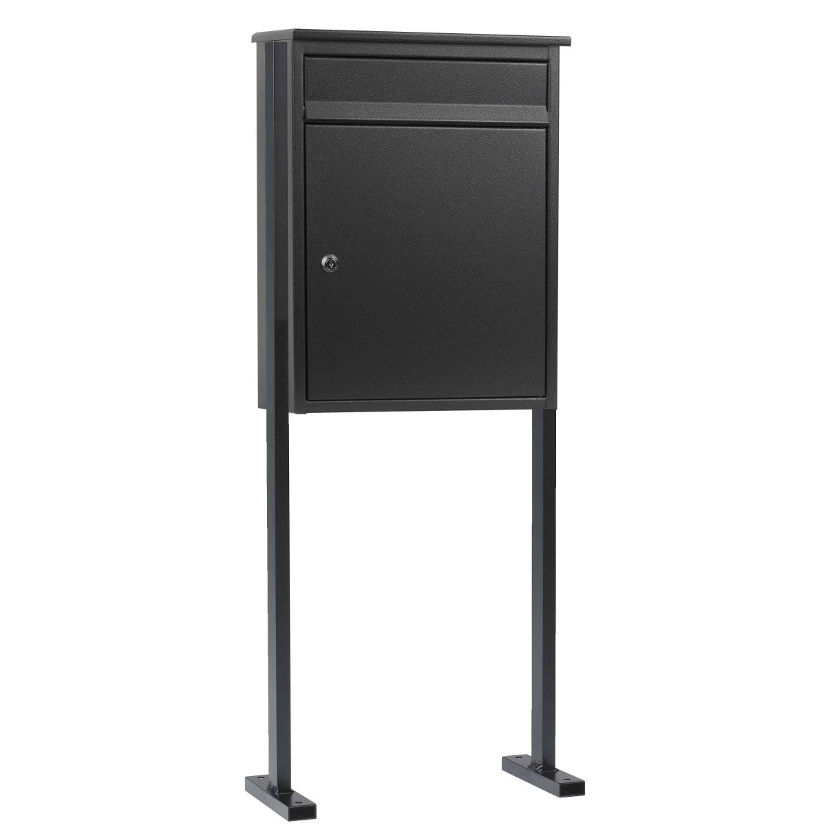 Standbriefkasten B29 XXL Edelstahl mit Rahmen