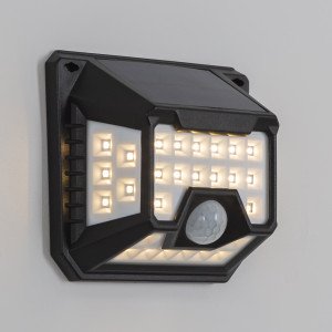 Wandleuchte LED Solar Sensor Solys S schwarz 