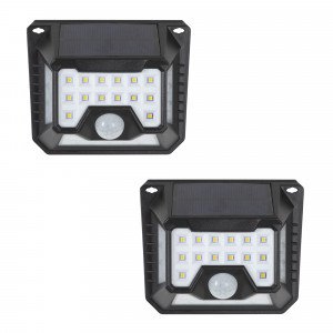 Wandleuchte LED Solar Sensor Solys S schwarz 