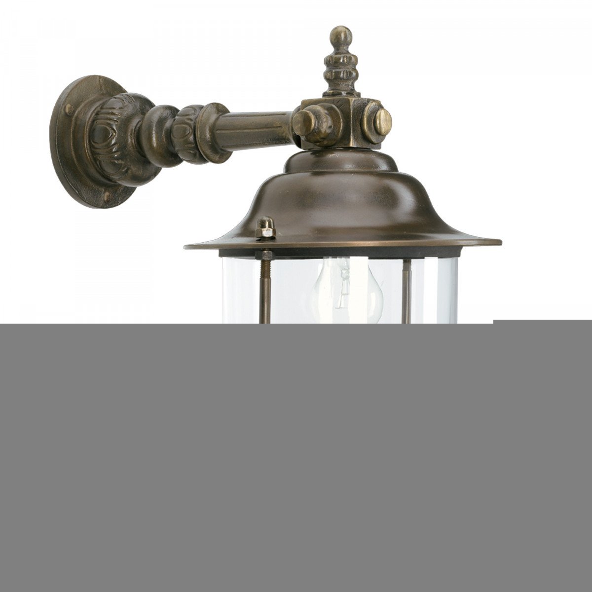 Außenlampe - Giebel Laterne Lindau L Bronze - 7284 - KS