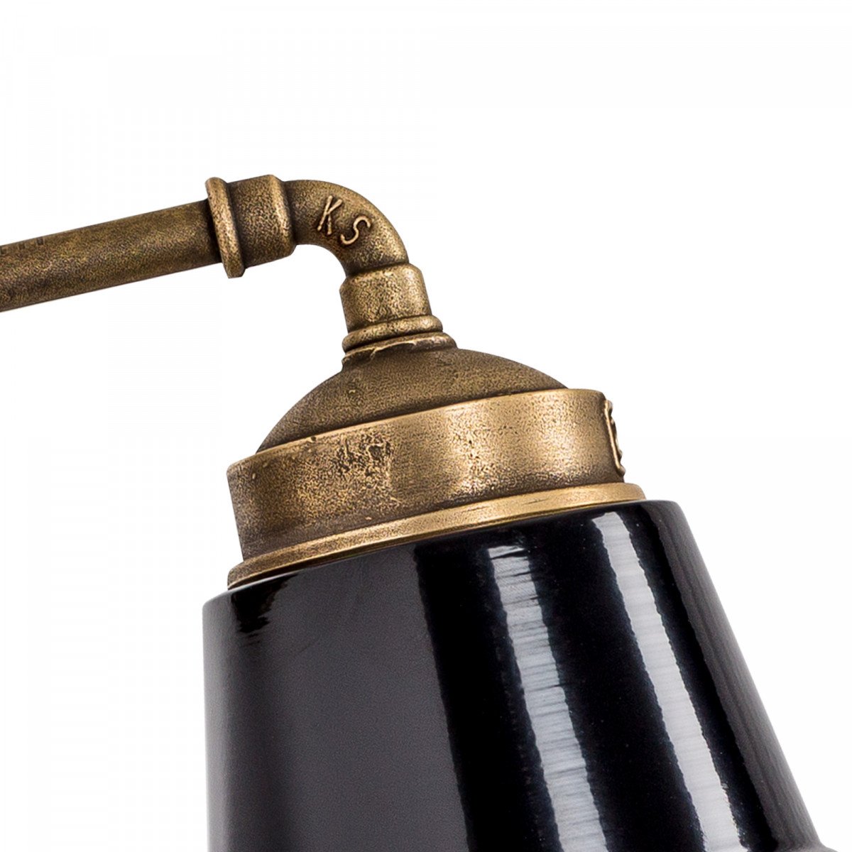 Wandlampe Kostas 90 Bronze/Schwarz