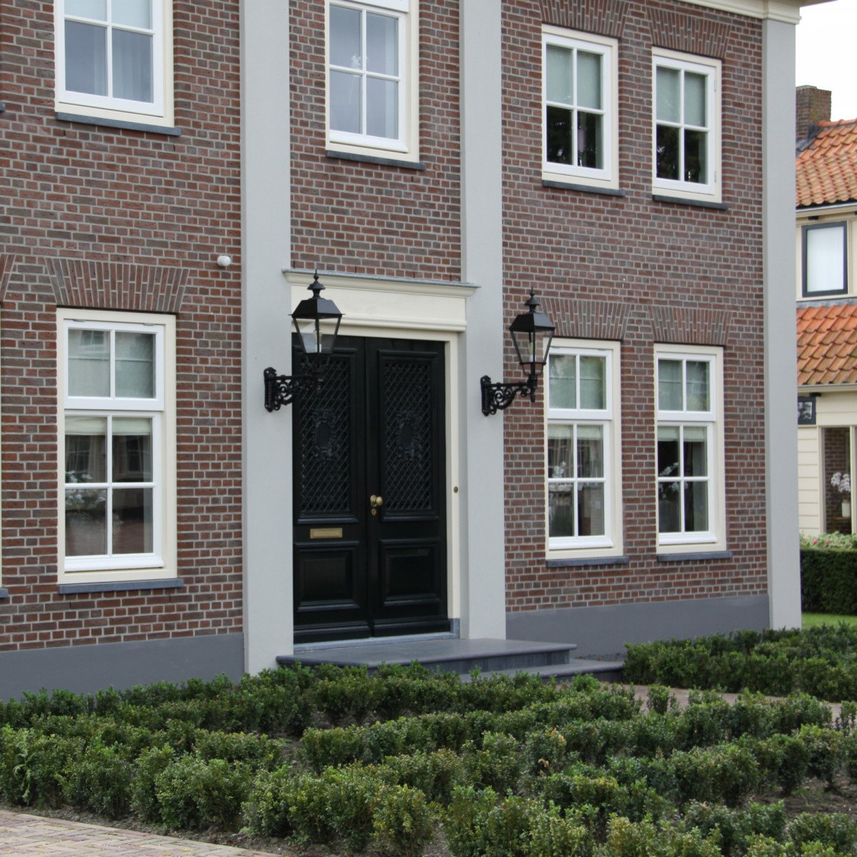 Klassische Außenwandleuchte Schoorl XL