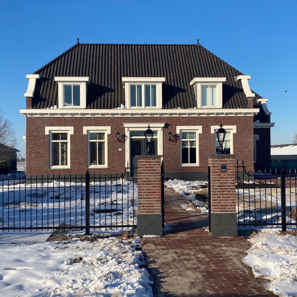 Alte holländische klassische Terrassenlaterne. Sockelleuchte Blackpool