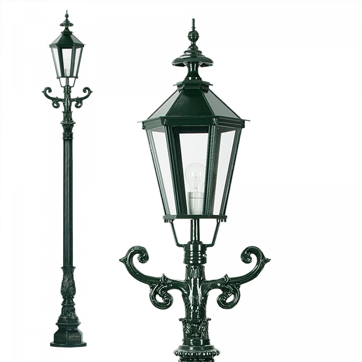 Klassische Laterne Siegburg aus Pulverbeschichten Aluminiumguss von KS Beleuchtung  