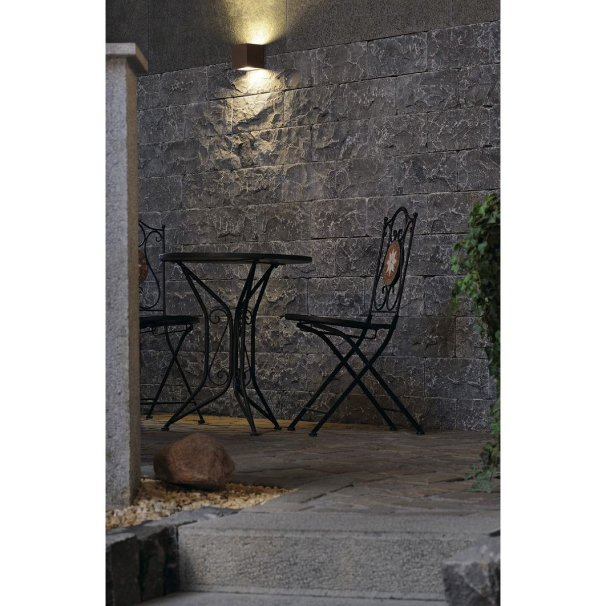 Wandleuchte Sitra Cube Rust Farbe 2xgx53