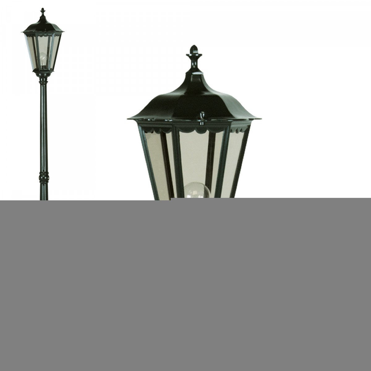 Klassische Gartenlampe Bergamo 