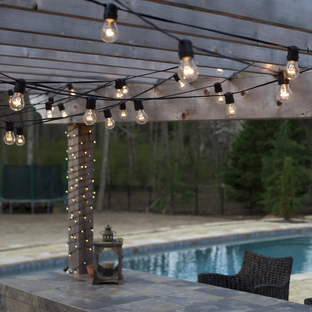 Patio Lichterkette Warmweiß 20m mit 24 LED
