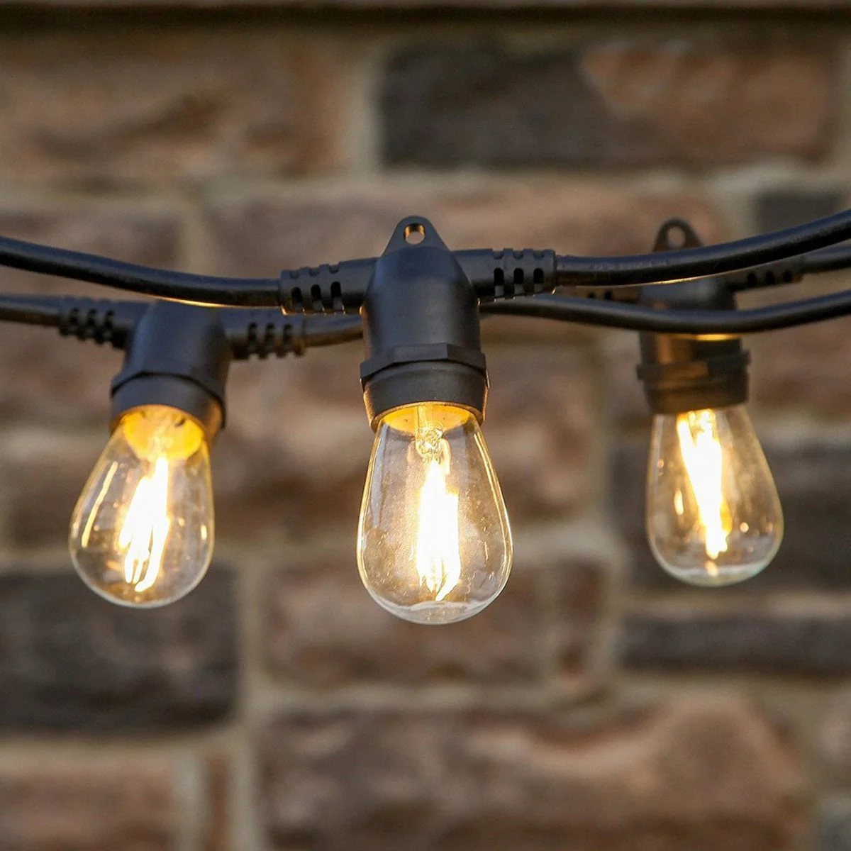 Patio Lichterkette Warmweiß 10m mit 12 LED