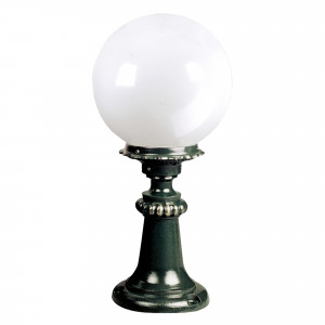 Klassische Gartenlampe R225 mit weißer Kugel Ø25cm Klassische Gartenlampe R225 mit weißer Kugel Ø25cm