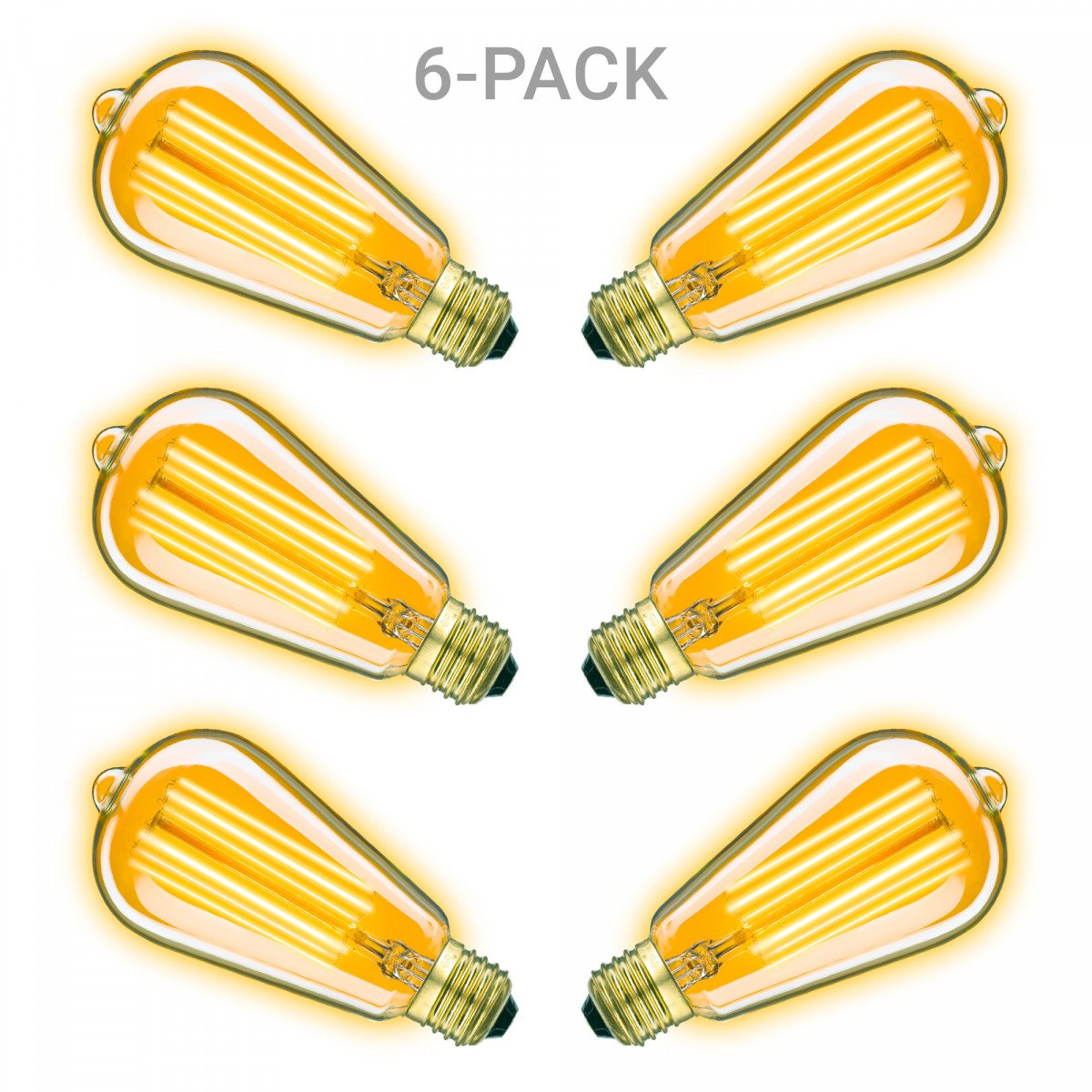 Edison LED Leuchtmittel 6er-Pack