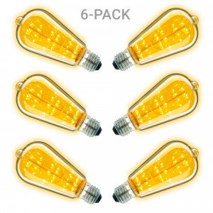 Rustic LED Leuchtmittel 6er-Pack
