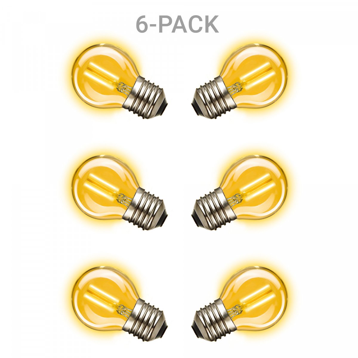 Mini Gold LED Leuchtmittel 6er-Pack
