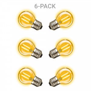 Mini Gold LED Leuchtmittel 6er-Pack