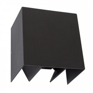 Modernen Wandleuchte Channel II LED Schwarz  Wandstrahler hat 4 Klappen, mit denen Sie sowohl den oberen und unteren Lichtstrahls einstellen können, verbauten LED's Modernen Wandleuchte Channel II LED Schwarz  Wandstrahler hat 4 Klappen, mit denen Sie sowohl den oberen und unteren Lichtstrahls einstellen können, verbauten LED's