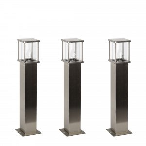 3x Set - Gartenlampe Astro 2 Silber