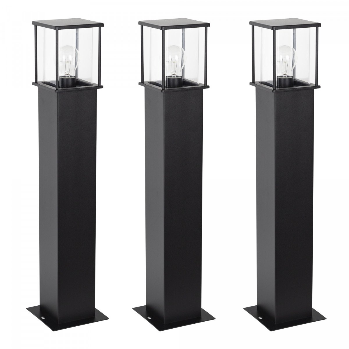 3x Set - Gartenlampe Astro 1 Schwarz