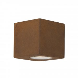 Außenleuchte Levi Wandlampe ist ein Downlighter in der Farbe Corten  Außenleuchte Levi Wandlampe ist ein Downlighter in der Farbe Corten