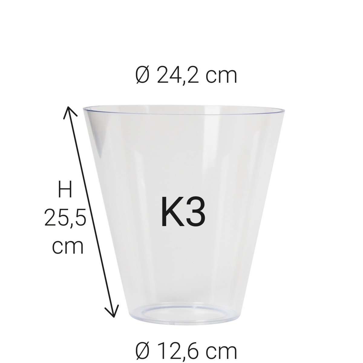 Ersatzglas K3 Kunststoffglas K3 5805