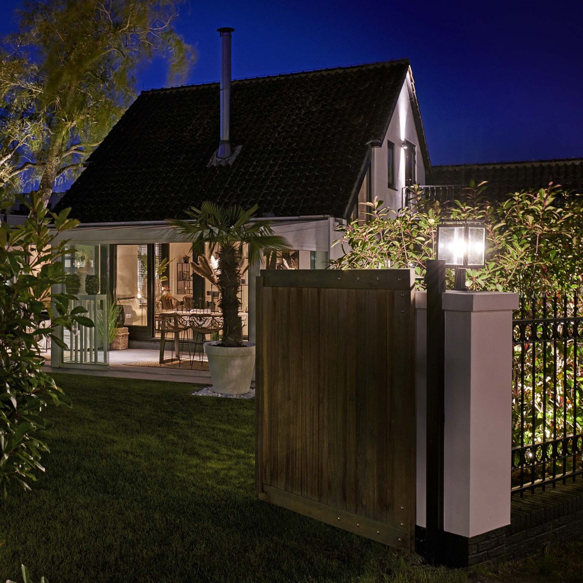 Gartenleuchte Vecht Sockel mit Smart Wifi LED