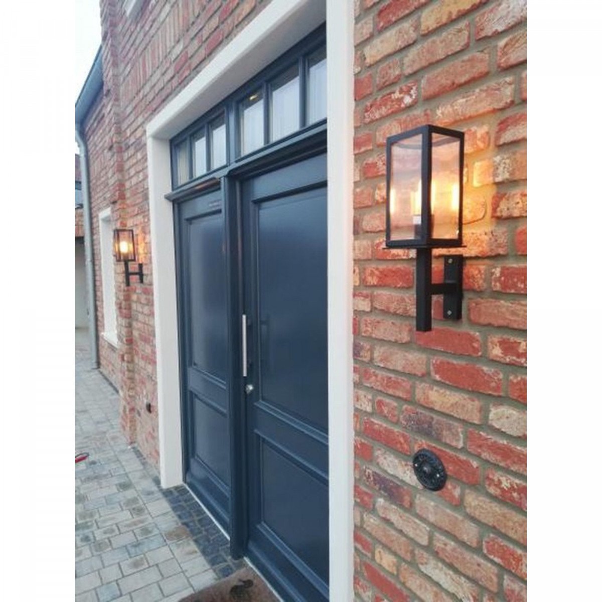 Bilthoven Wandlampe Schwarz, Außenlampe, prächtige Wandleuchte an der Wand
