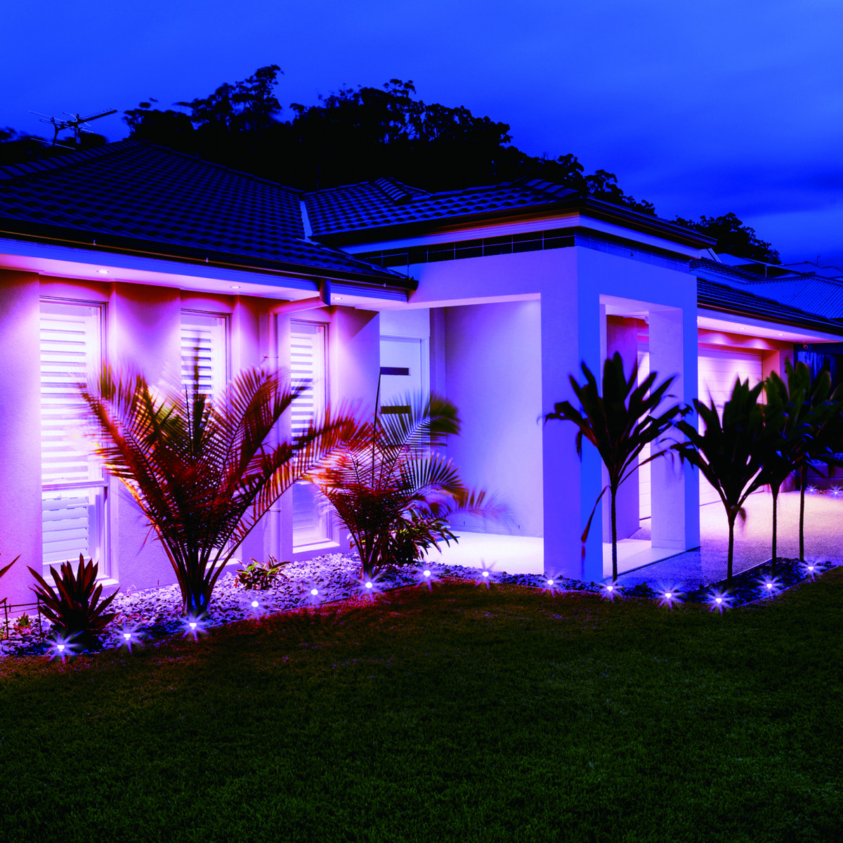 Moderne Bluetooth Gartenbeleuchtung