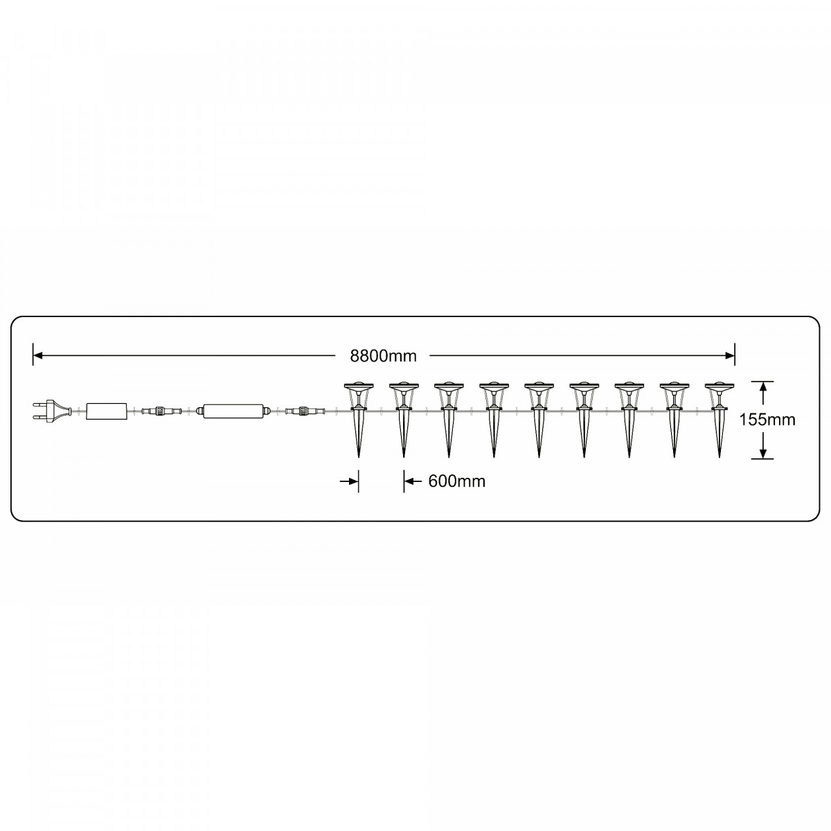 Moderne Bluetooth Gartenbeleuchtung