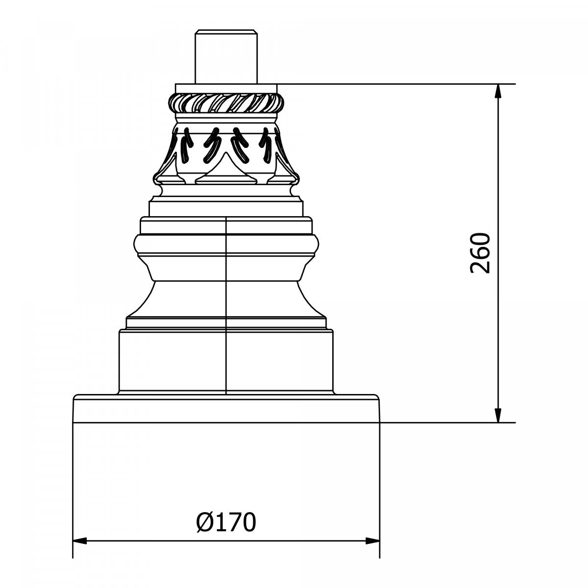 Sockel, KS5B, Mast, Pfahl, Laterne, Laternenpfahl, Laternenmast, 