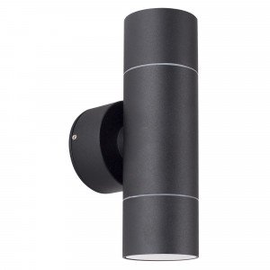 Modernes schwarzes Up&Down-Licht Aluminium gu10