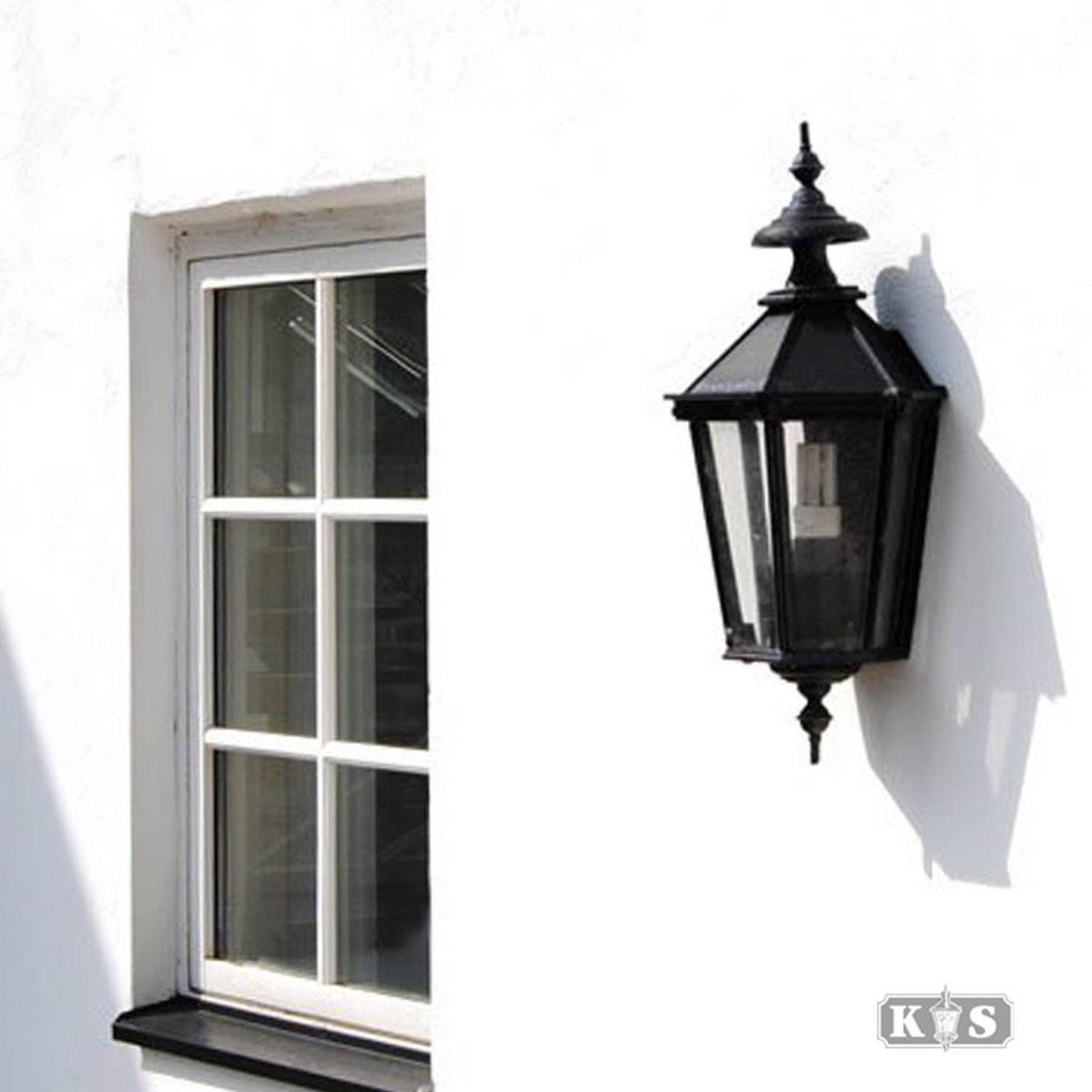 Flache Wandlampe Oxford 10 im klassisch ländlichen Stil