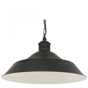 Retro Pendelleuchte Lisbon in antik-schwarz