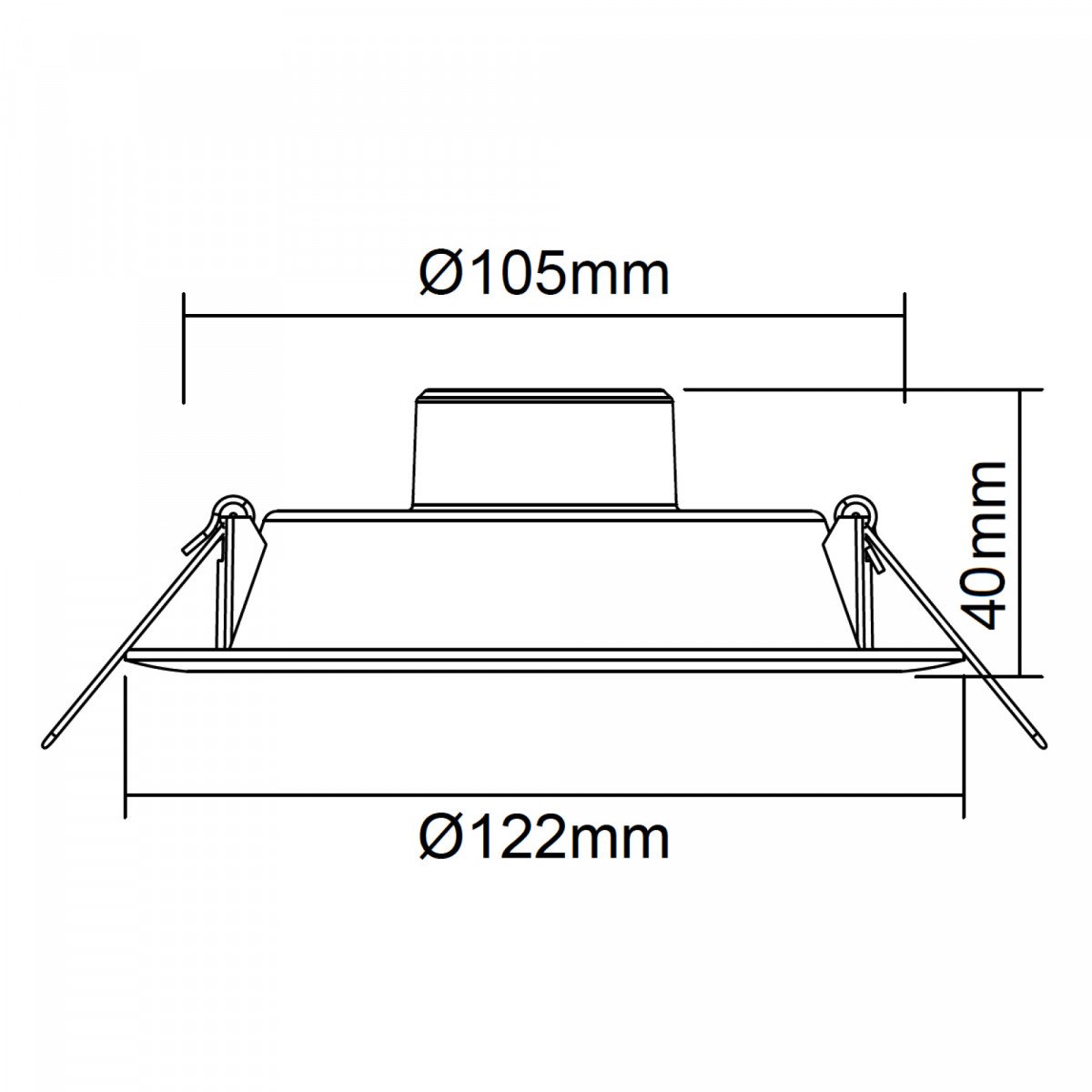 Einbau LED Spot, Einbauen