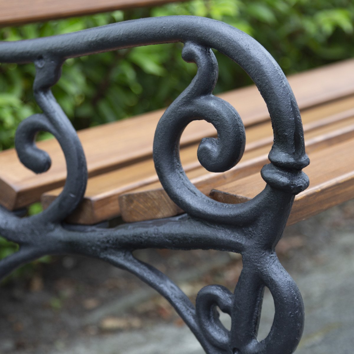Parkbank-Vondel-Tuinbank-Tuinbank-Gietijzer-Blank gelakt (5747-57474) 