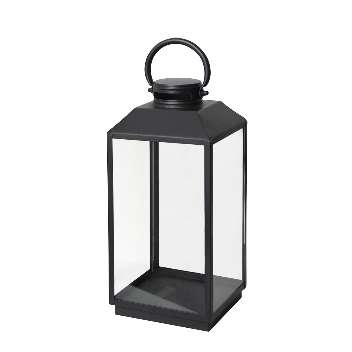 Stilvolles Windlicht Newport M Schwarz
