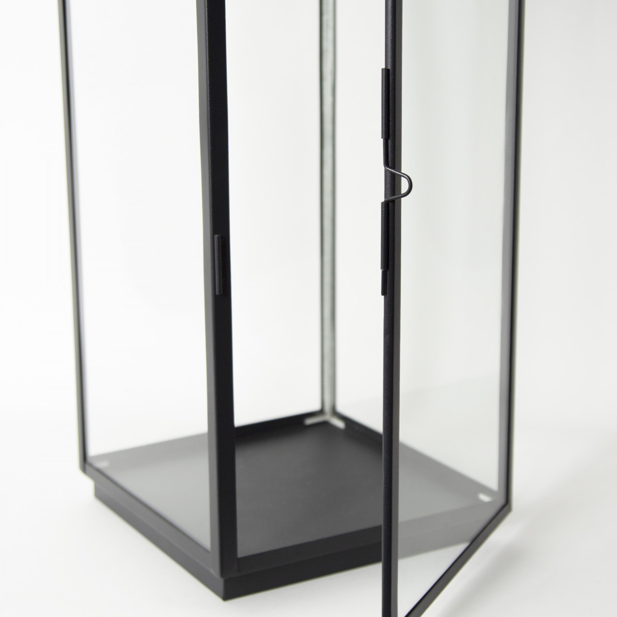 Stilvolles Windlicht Newport M Schwarz