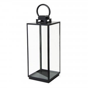 Stilvolles Windlicht Michigan L Schwarz