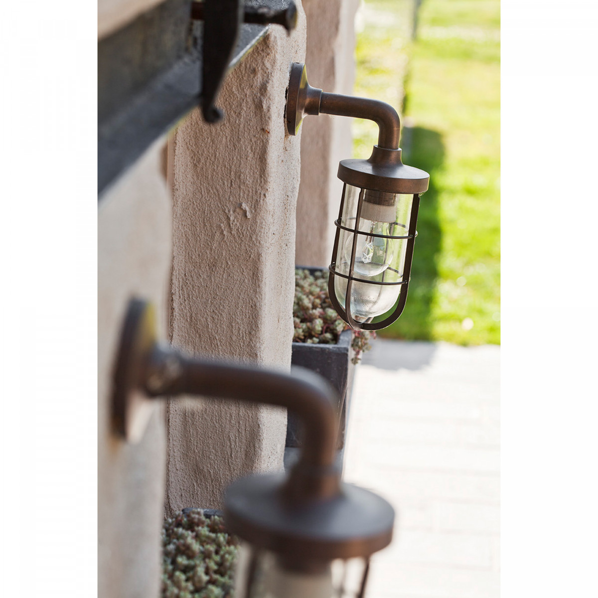 Nautische Wandleuchte Tristan Schwarz