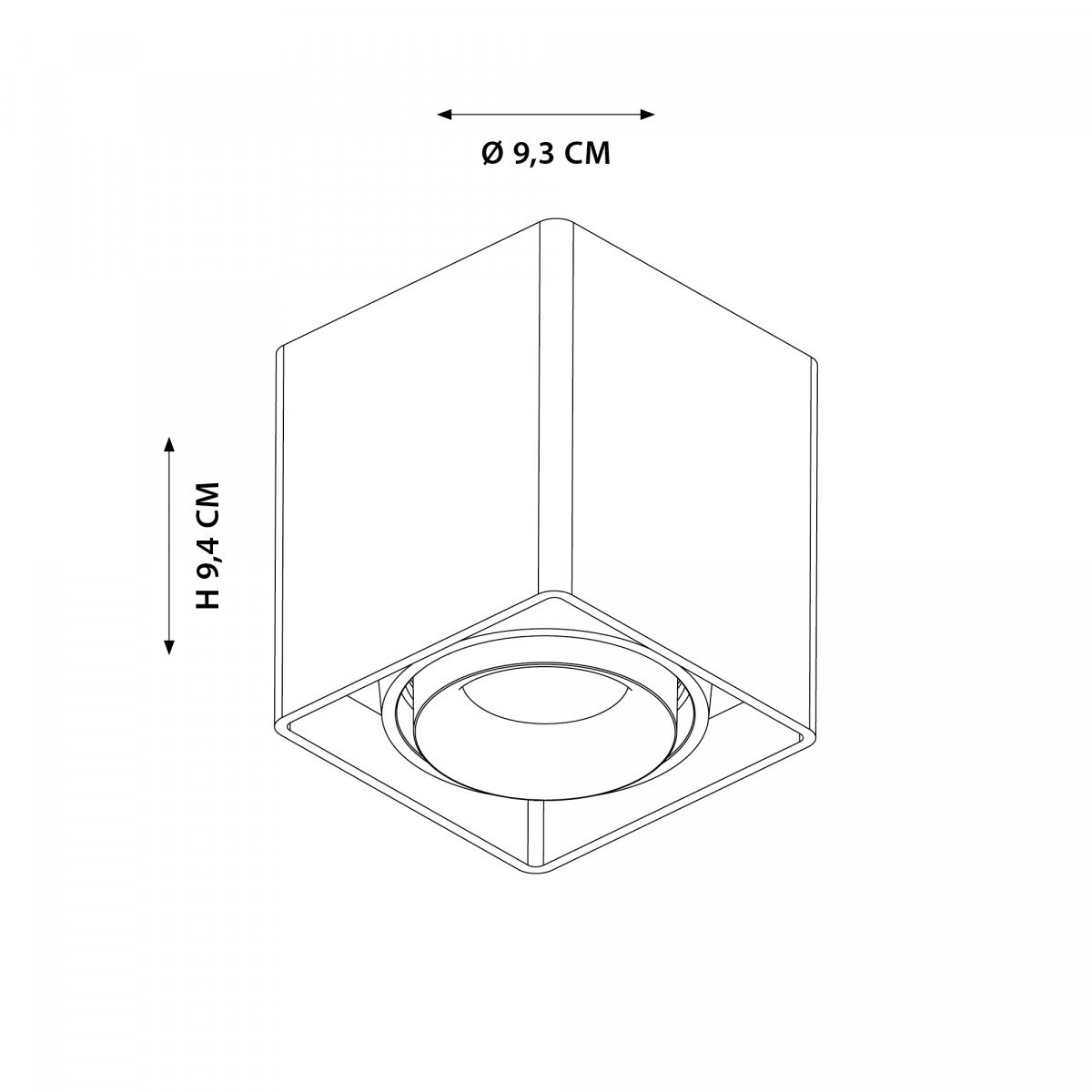 Innenbeleuchtung Bjron Aufbau-Spot Bronze modern