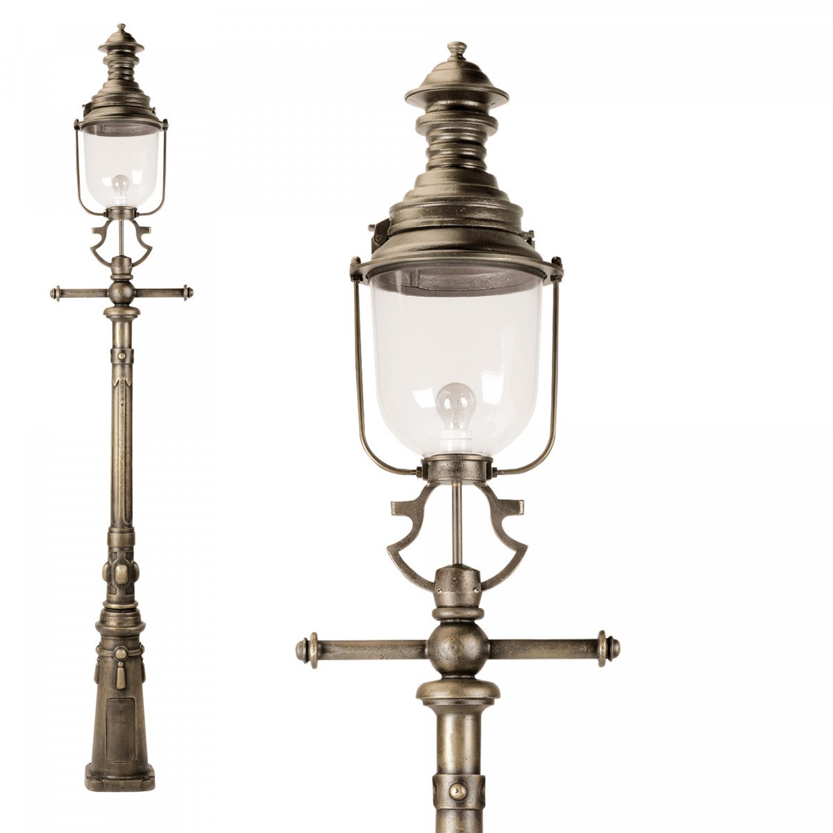 Historische Außenleuchte Karlsruhe Bronze