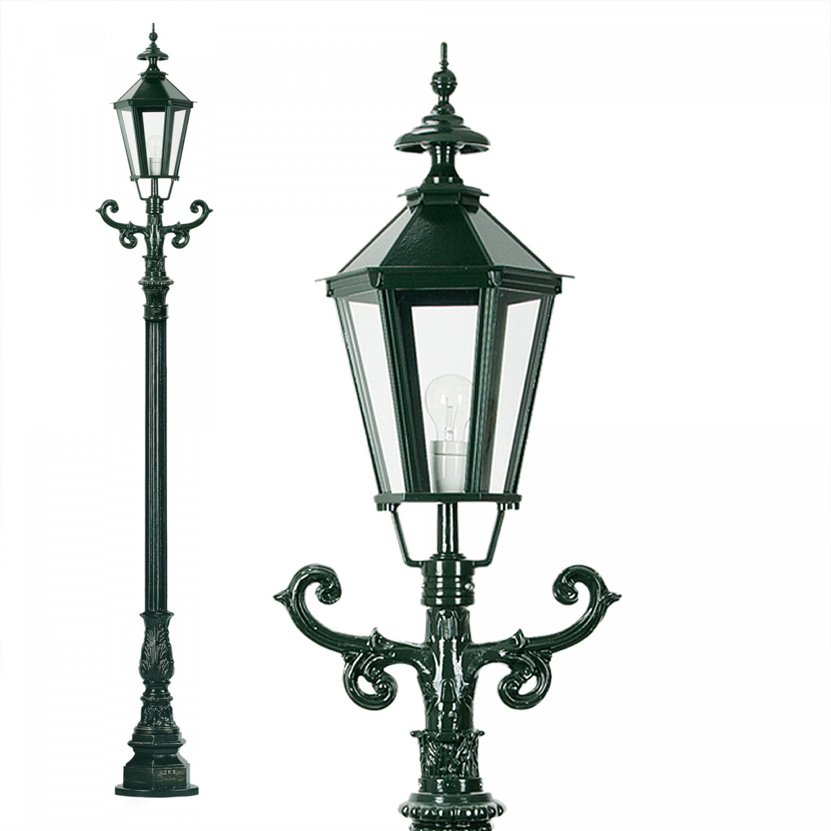 Klassische Laterne Siegburg aus Pulverbeschichten Aluminiumguss von KS Beleuchtung  