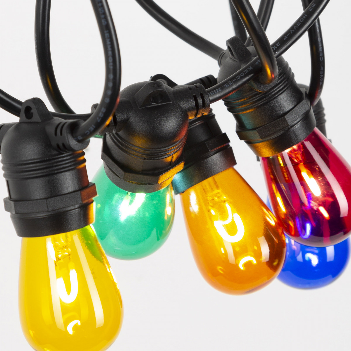 Partybeleuchtung LED Patio 30 Farben 30 Meter / 36 Leuchten