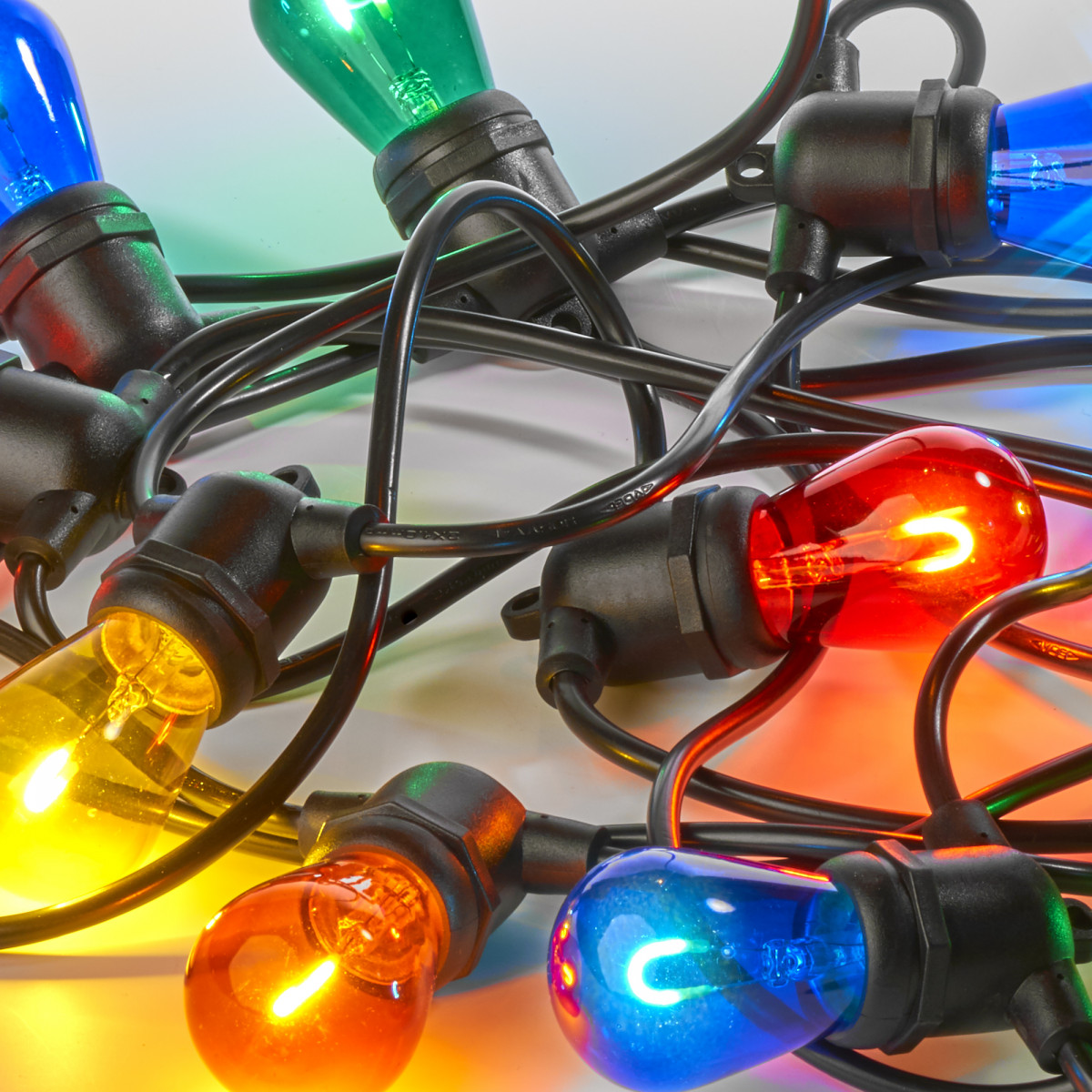 Partybeleuchtung LED Patio 30 Farben 30 Meter / 36 Leuchten