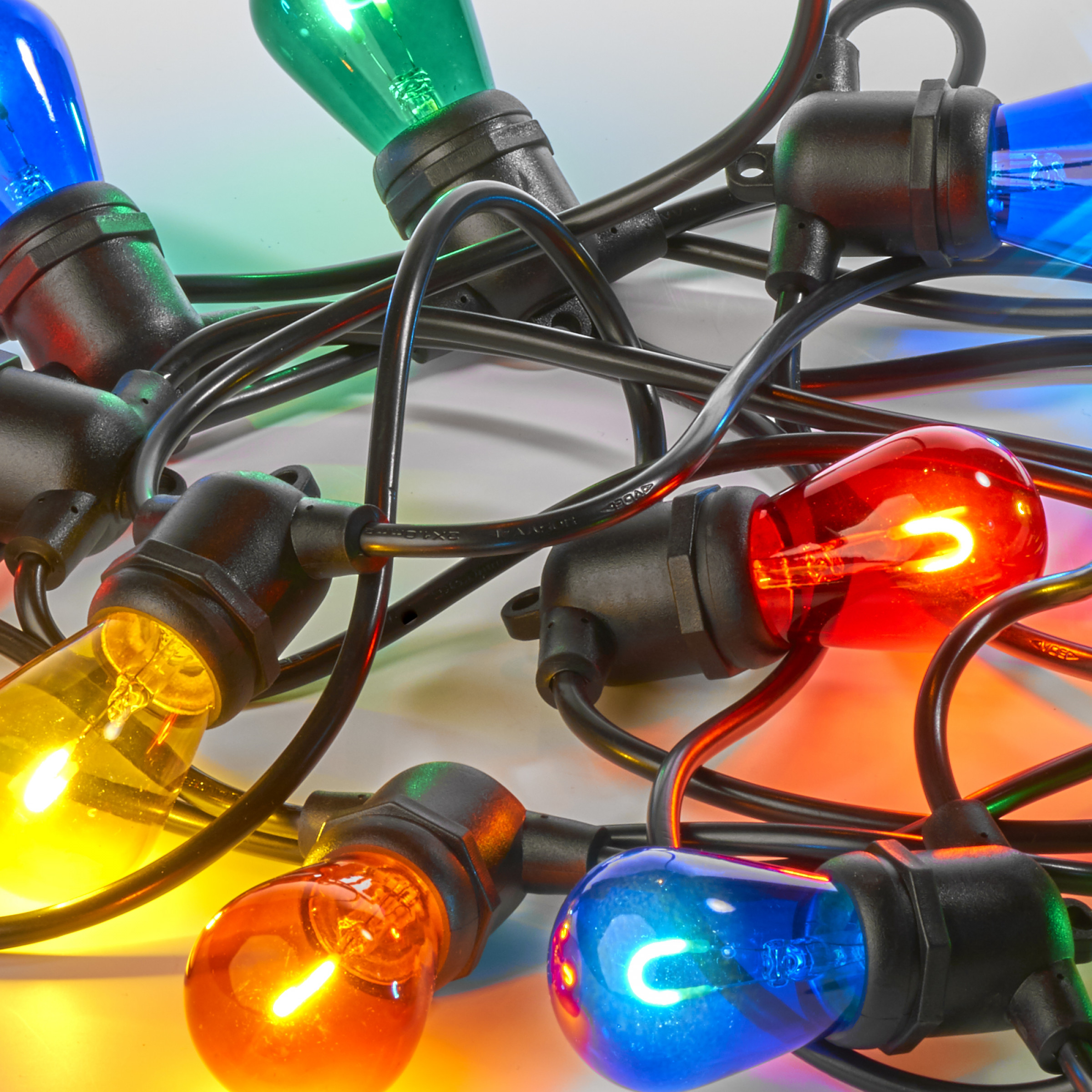 Patio 20 Innen und Außen Lichterkette mit bunten LED