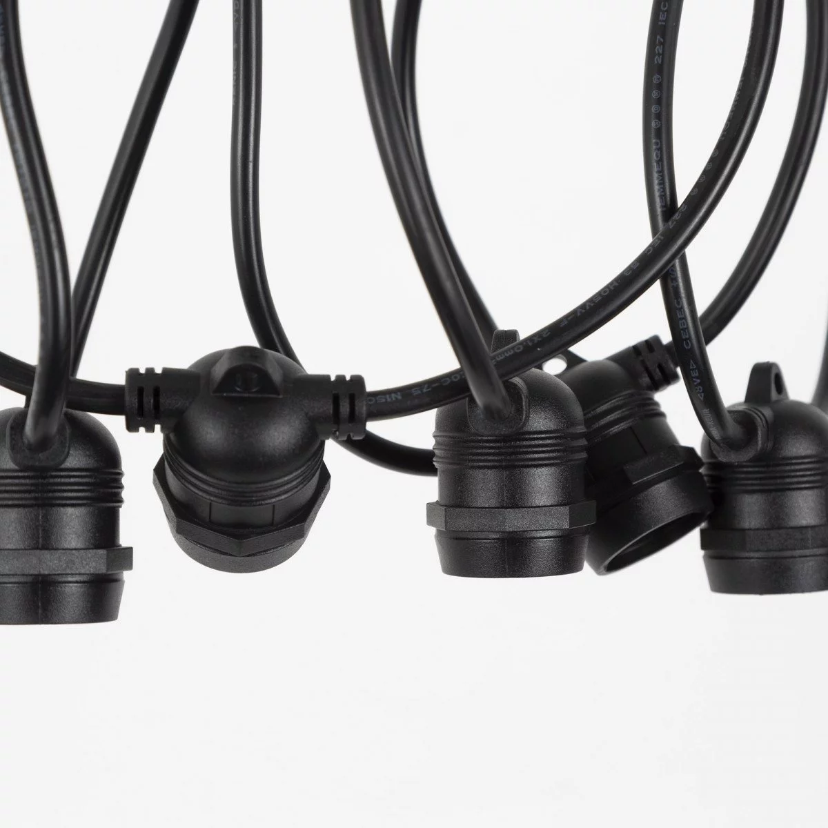 IKu Lichterketten-Bausatz – 5 Meter Mit 6 E27-Fassungen Für Garten, Party & Co.