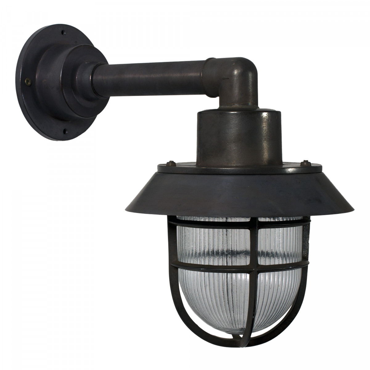 Maritime Wandleuchte Docklight Schwarz