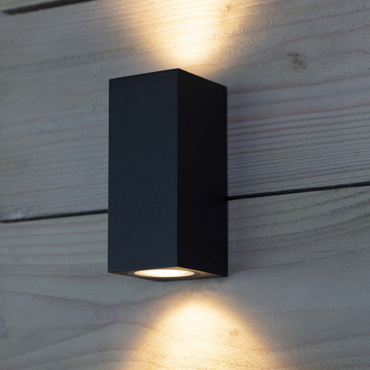 Geo Wandleuchte Up & Downlighter Schwarz