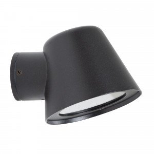 Mattschwarz Stalllampe GU10 mit Tag-/Nachtsensor