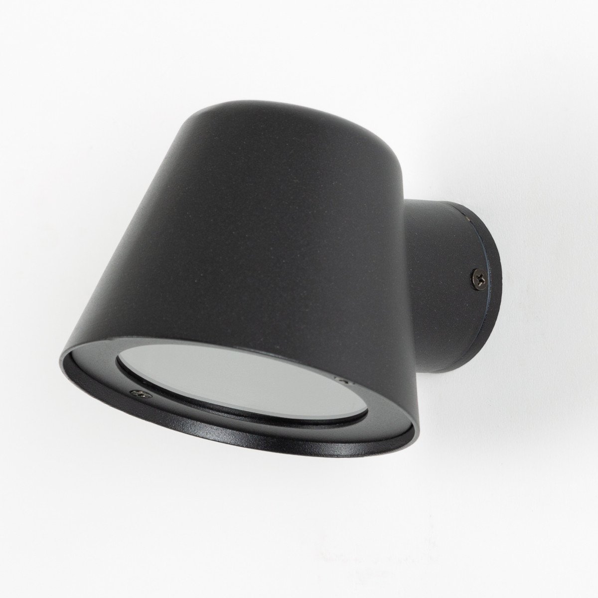 Mattschwarz Stalllampe GU10 mit Tag-/Nachtsensor